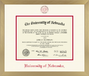 University of Nebraska diploma frame - Icon in Chardonnay