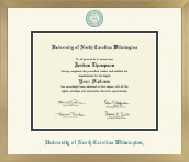 University of North Carolina Wilmington diploma frame - Icon in Chardonnay