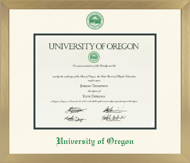 University of Oregon diploma frame - Icon in Chardonnay