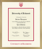 University of Richmond diploma frame - Icon in Chardonnay