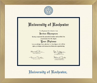 University of Rochester diploma frame - Icon in Chardonnay