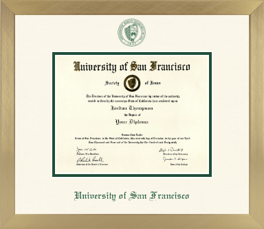 University of San Francisco diploma frame - Icon in Chardonnay