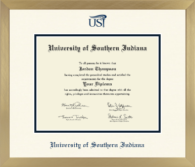 University of Southern Indiana diploma frame - Icon in Chardonnay