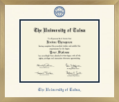 The University of Tulsa diploma frame - Icon in Chardonnay