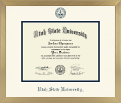Utah State University diploma frame - Icon in Chardonnay