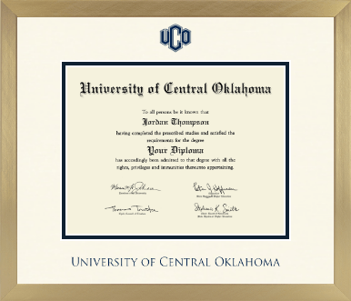 University of Central Oklahoma diploma frame - Icon in Chardonnay