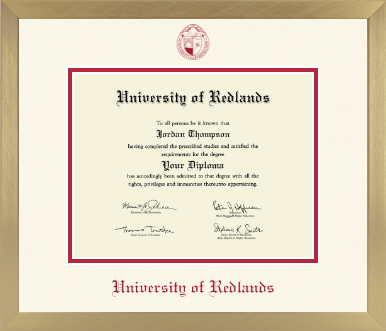 University of Redlands diploma frame - Icon in Chardonnay