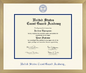 United States Coast Guard Academy diploma frame - Icon in Chardonnay