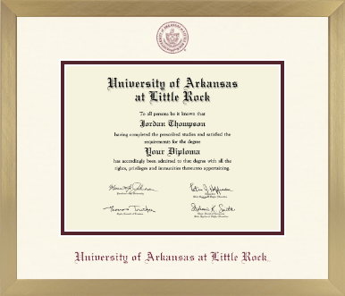 University of Arkansas at Little Rock diploma frame - Icon in Chardonnay