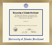 University of Alaska Southeast diploma frame - Icon in Chardonnay