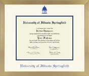 University of Illinois Springfield diploma frame - Icon in Chardonnay