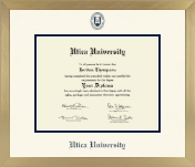 Utica University diploma frame - Icon in Chardonnay