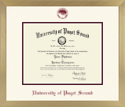 University of Puget Sound diploma frame - Icon in Chardonnay