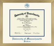 University of Massachusetts Boston diploma frame - Icon in Chardonnay