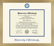 University of Pittsburgh diploma frame - Icon in Chardonnay