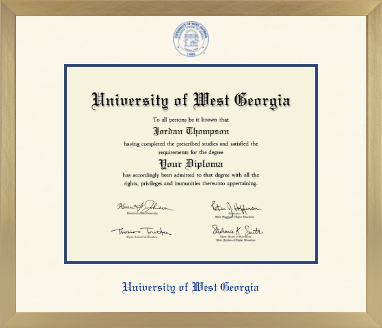 University of West Georgia diploma frame - Icon in Chardonnay