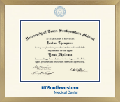 University of Texas Southwestern Medical Center diploma frame - Icon in Chardonnay