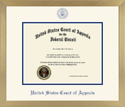 The United States Court of Appeals diploma frame - Icon in Chardonnay