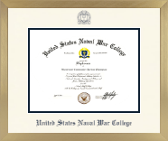 United States Naval War College diploma frame - Icon in Chardonnay