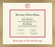 University of Illinois Chicago diploma frame - Icon in Chardonnay