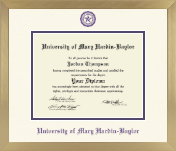 University of Mary Hardin-Baylor diploma frame - Icon in Chardonnay