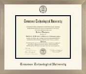 Tennessee Technological University diploma frame - Icon in Light Champagne