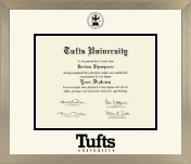 Tufts University diploma frame - Icon in Light Champagne