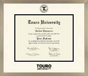 Touro University diploma frame - Icon in Light Champagne