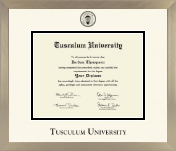 Tusculum University diploma frame - Icon in Light Champagne