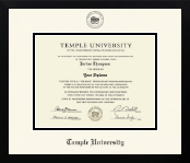 Temple University diploma frame - Icon in Gotham