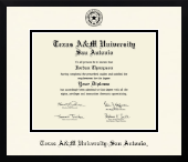 Texas A&M University at San Antonio diploma frame - Icon in Gotham