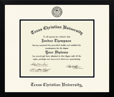 Texas Christian University diploma frame - Icon in Gotham