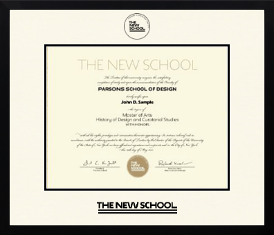 The New School diploma frame - Icon in Gotham