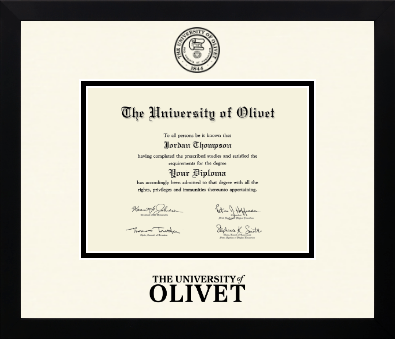 The University of Olivet diploma frame - Icon in Gotham