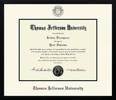 Thomas Jefferson University diploma frame - Icon in Gotham