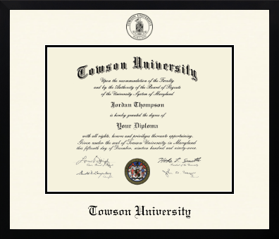 Towson University diploma frame - Icon in Gotham