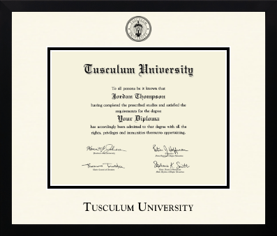Tusculum University diploma frame - Icon in Gotham