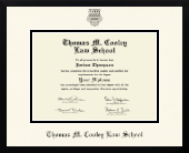 Thomas M. Cooley Law School diploma frame - Icon in Gotham