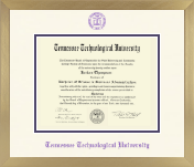 Tennessee Technological University diploma frame - Icon in Chardonnay