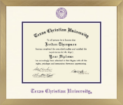 Texas Christian University diploma frame - Icon in Chardonnay