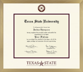 Texas State University diploma frame - Icon in Chardonnay