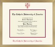 The Catholic University of America diploma frame - Icon in Chardonnay