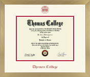 Thomas College diploma frame - Icon in Chardonnay