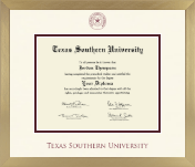 Texas Southern University diploma frame - Icon in Chardonnay