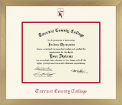 Tarrant County College diploma frame - Icon in Chardonnay