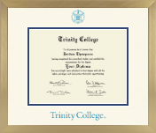Trinity College diploma frame - Icon in Chardonnay