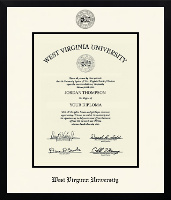 West Virginia University diploma frame - Icon in Gotham