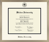 Walden University diploma frame - Icon in Light Champagne