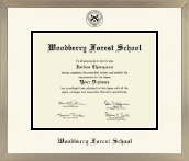 Woodberry Forest School diploma frame - Icon in Light Champagne