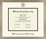 William Carey University diploma frame - Icon in Light Champagne